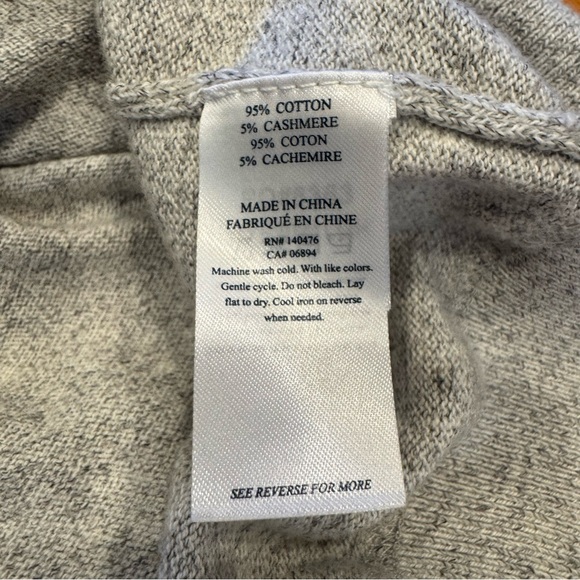 FAHERTY Men’s Med Cotton Cashmere Sweater - Picture 6 of 6